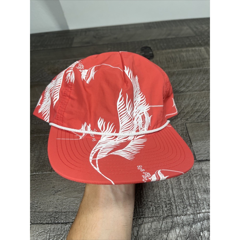 Brixton Hat Rope Snapback Red Fish Ocean Surf‎